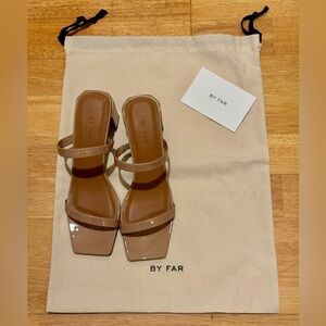 BY FAR Tanya Nude Patent Leather Size 6 EU36 NIB